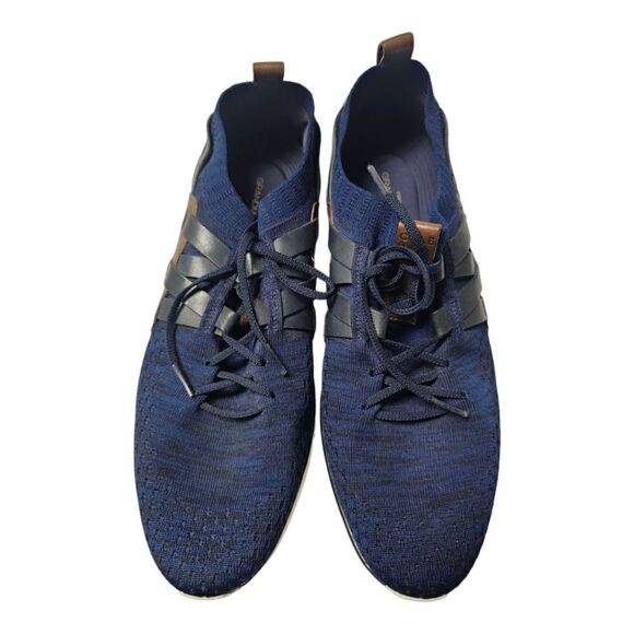 COLE HAAN Grand Motion Stitchlite Woven Sneaker Blue Black Brown - Size 11 - Picture 2 of 11